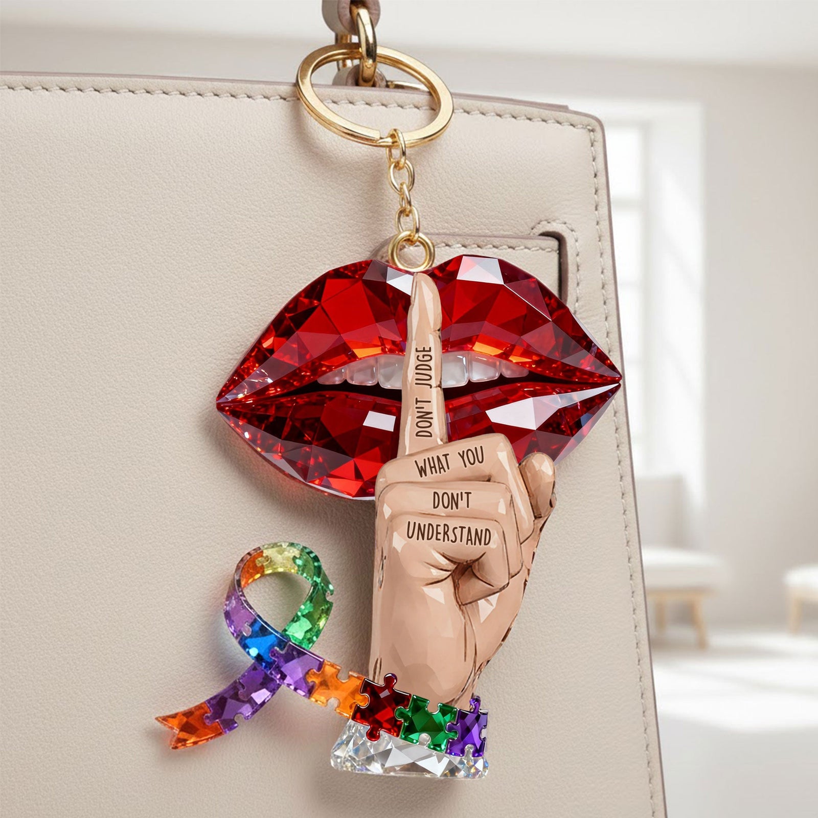 Autism Keychain - Gifts For Autism Awareness 04pati161225-Homacus