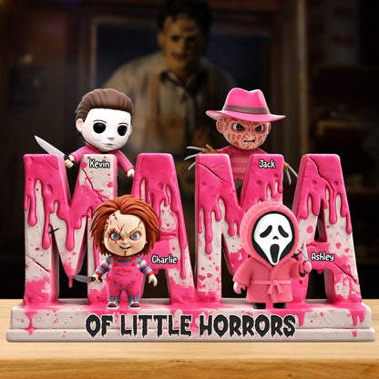Personalized Gifts For Mom Plaque Mama Of Little Horrors 01qhti120425-Homacus