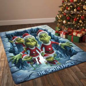 Green Monster Family Doormat- Personalized Gifts For Family 02ohti151025