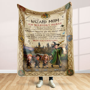 Fantasy Mom and Kids Blanket  - Personalized Gifts For Mother's Day 05huti130326