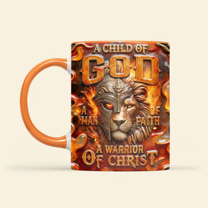 Lion Of Judah Warriors In Fire Accent Mug, Personalized Gifts For Christians 01qhti200126