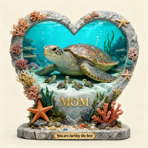 Turtle Mom Acrylic Plaque - Personalized Gifts For Mother's Day 04toti030226