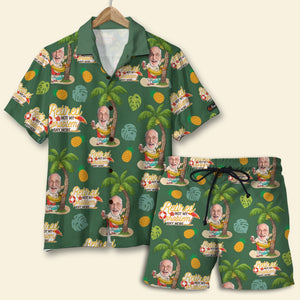 Retired Not My Problem Anymore, Custom Photo Hawaiian Shirt and Men Beach Shorts, Retirement Gifts for Dad - Hawaiian Shirts - GoDuckee