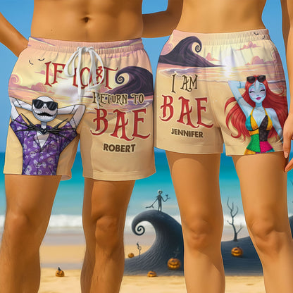 Horror Couple Beach Shorts - Personalized Gifts For Couple 01nati030725