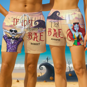 Horror Couple Beach Shorts - Personalized Gifts For Couple 01nati030725