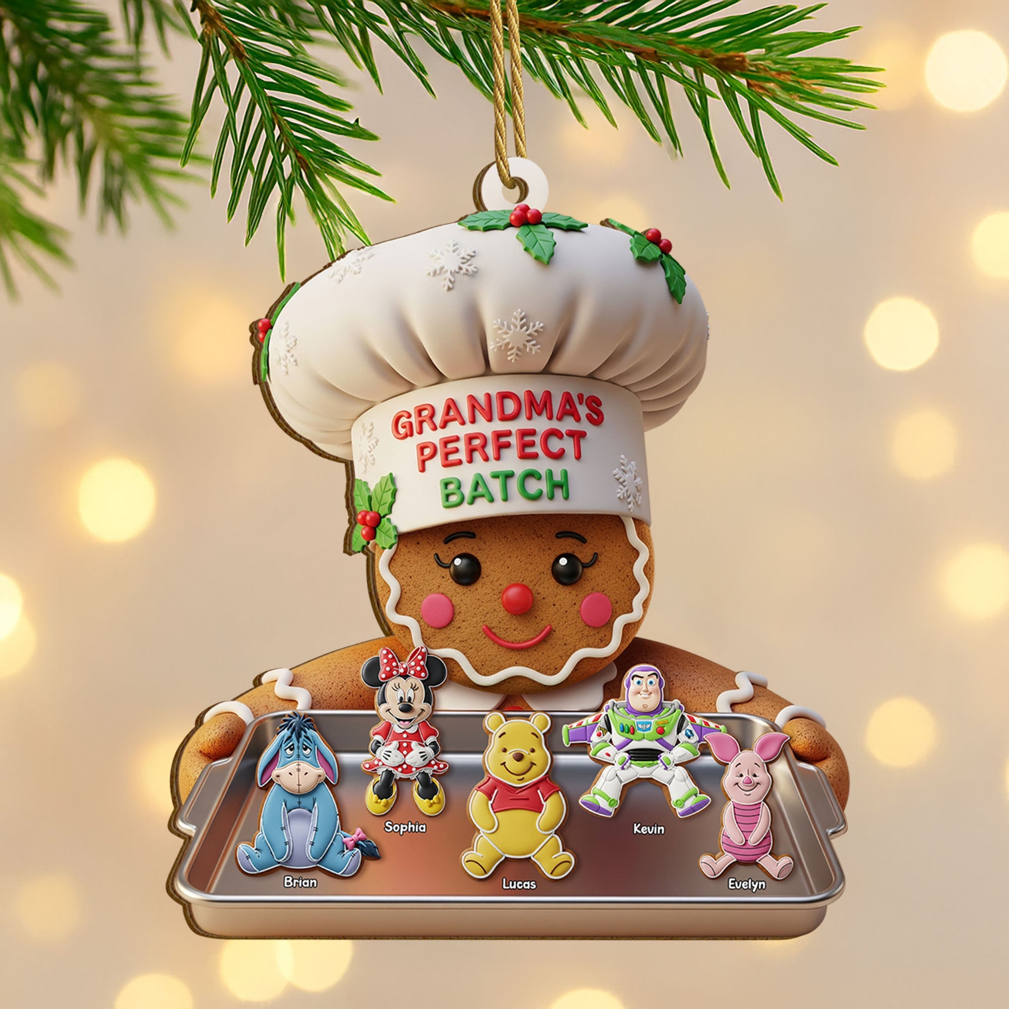 Grandma Cookie Ornament - Personalized Gifts For Grandma 04pgti180825