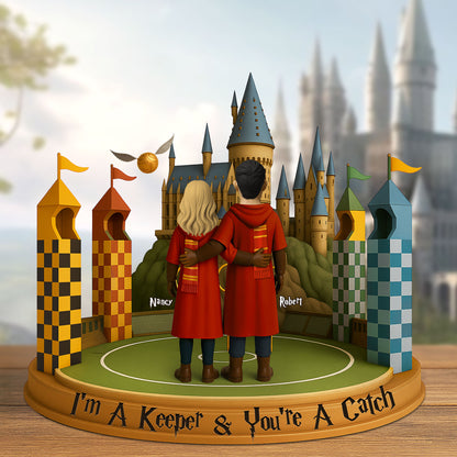 Wizard Couple Plaque - Personalized Gifts For Couple 01nati230525