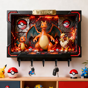Pocket Monster Acrylic Key Hanger - Personalized Gifts For Movie & Game Lovers 01nati140126