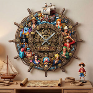 Anime Acrylic Hanging Wall Clock - Personalized Gifts For Anime Lovers 04huti110326