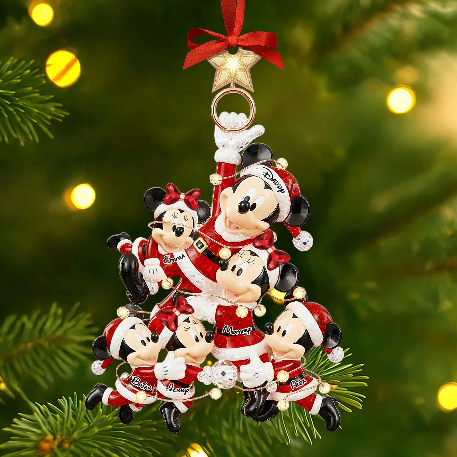 Playful Family Tree Ornament - Personalized Christmas Gifts For Family 01QHTI230925