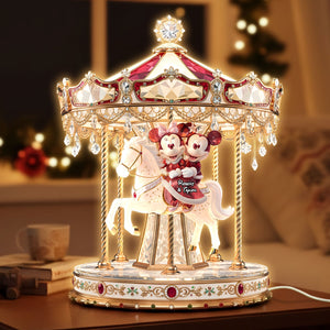 Carousel Couple Light Box - Personalized Gifts For Couple Custom Acrylic Light Box 04PATI111125