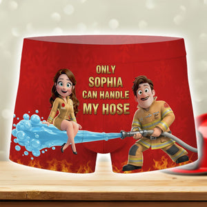 Fun Firefighter Property Men Boxer, Personalized Gifts For Firefighter Husband 03qhti031025-Homacus