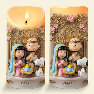 Nativity Personalized Christmas LED Candle - Personalized Gifts For Christians LED Candle 05PGTI241025