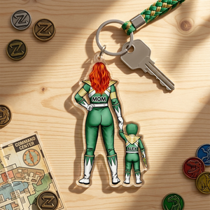 Mighty Mom Acrylic Keychain - Personalized Gifts For Mother's Day 011qhhu200225hh