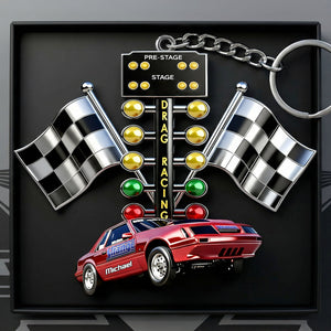 Drag Racing Acrylic Keychain - Personalized Custom Photo Gift For Racing Lovers 01TGTI070226