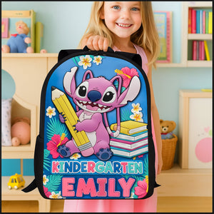 Cute Alien School Bag - Personalized Gifts For Kids 05huti010825