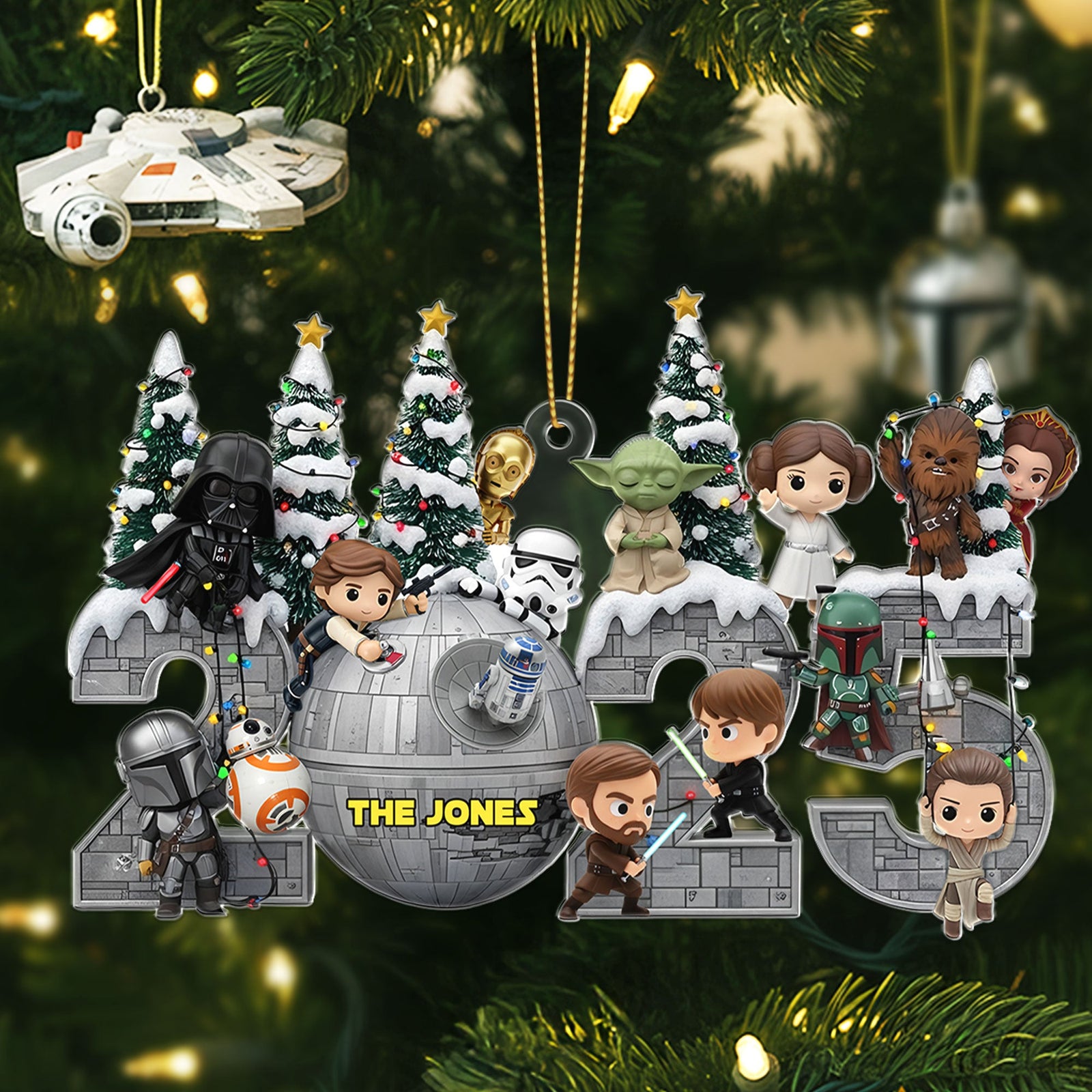 Merry Christmas From Galaxy Troop Ornament, Personalized Gifts For Galaxy Lovers 01qhti110925
