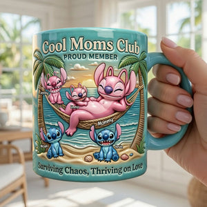 Chilling Mom & Hers Mischievous Kids Mug, Personalized Gifts For Moms 02qhti040326
