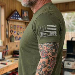 Patriotic Veteran Dad Shirt - Personalized Gift For Veteran Dads 02HUTI250526