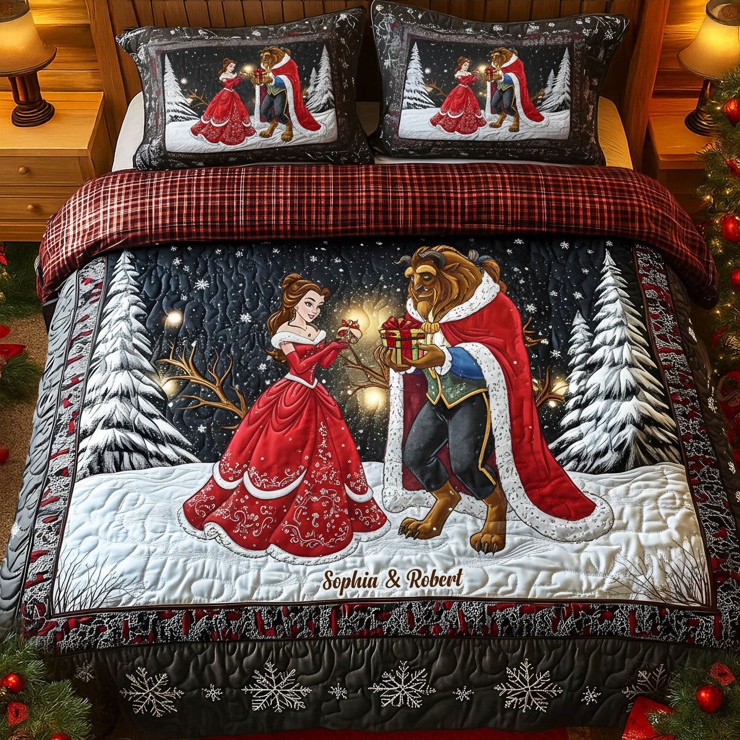 Romantic Couple Quilt Bedding Set - Personalized Gifts For Couple 04ohti040925