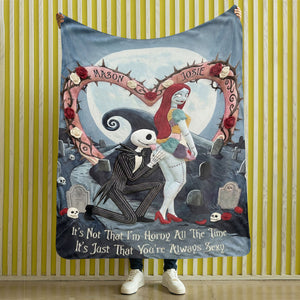 Love At Midnight Blanket, Personalized Gifts For Couple 03QHTI271225