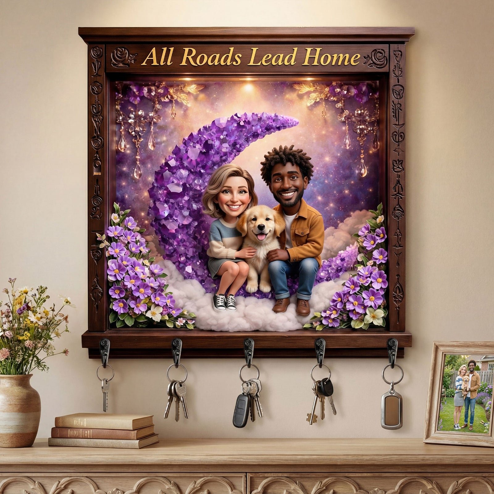 Custom Photo Acrylic Key Hanger - Gifts For Family 05tyti300326