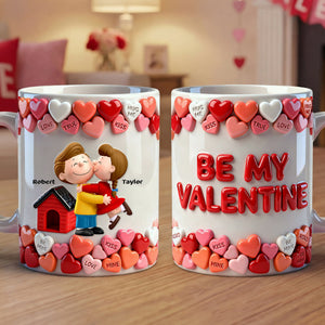 Be My Valentine Couple Coffee Mug - Personalized Gifts For Couple Coffee Mug 03OHTI241225HG