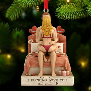 Naughty Couple Christmas Ornament - Personalized Gifts For Couple 01ohti221125
