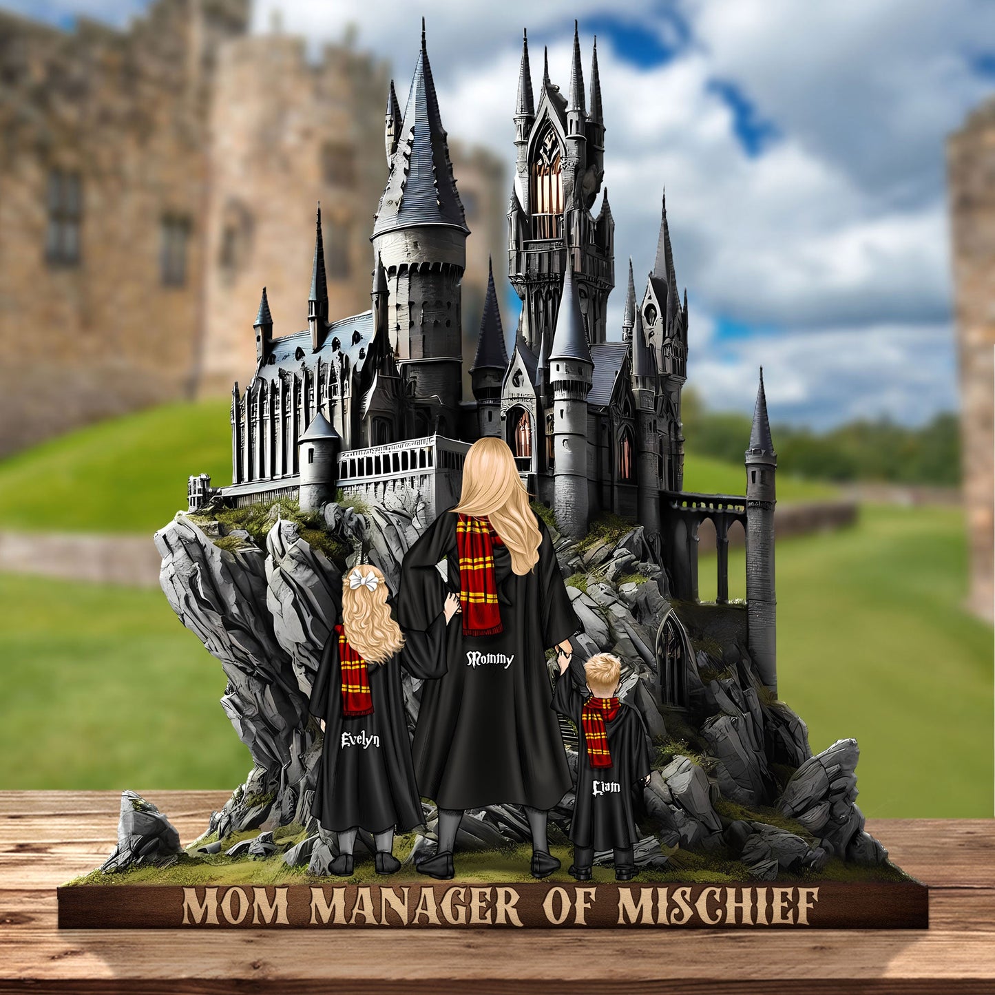 Personalized Gifts For Mom Custom Shape Plaque Best Witch Mom Ever 02XQTI310325TM-Homacus
