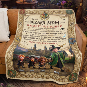 Fantasy Mom and Kids Blanket  - Personalized Gifts For Mother's Day 05huti130326