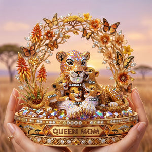 Queen Mom Of Savana Shimmering Acrylic Plaque, Personalized Gifts 01QHTI200426