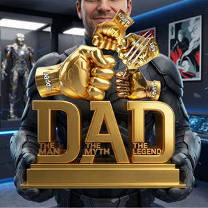 Power Fist Acrylic Plaque - Personalized Gifts For Dads 02ohti150526