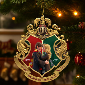 Fantasy House Divided Ornament - Personalized Gifts For Couple 01ohti041025