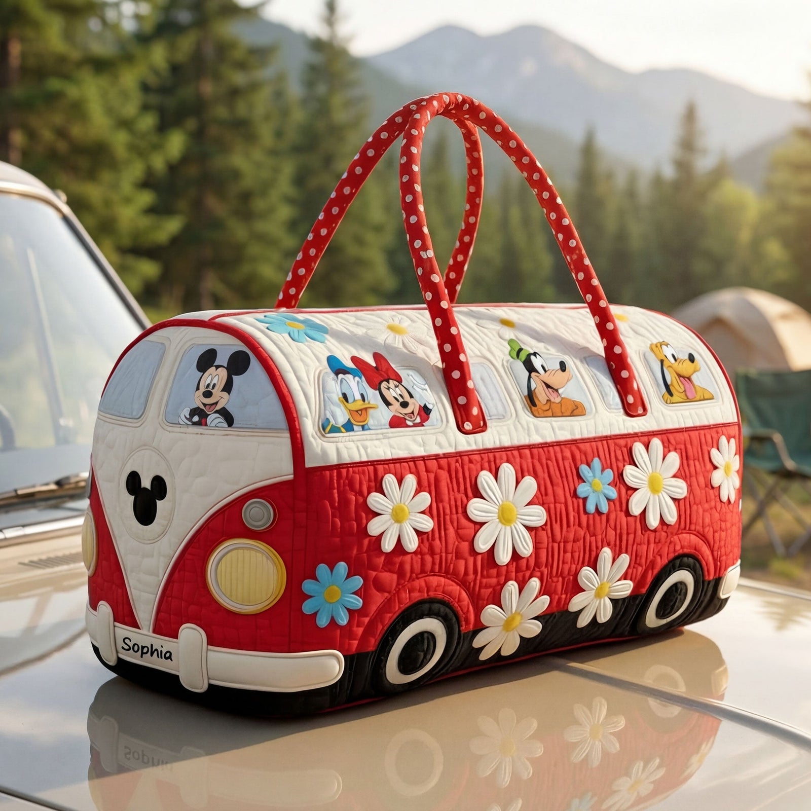 Cute Characters Quilted Duffle Bag - Personalized Gifts 07hyti191225