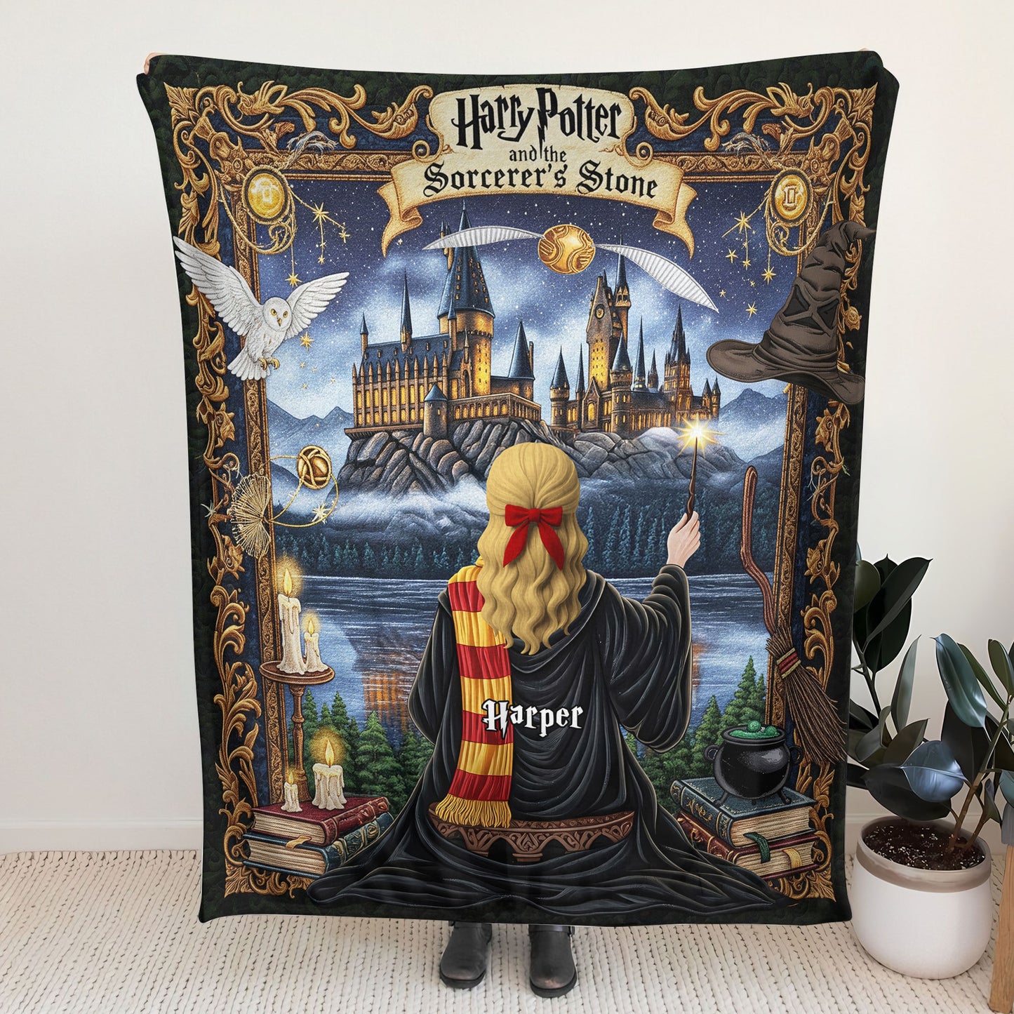 Wizard Blanket  - Personalized Gifts For Magic Lovers 02nati040625