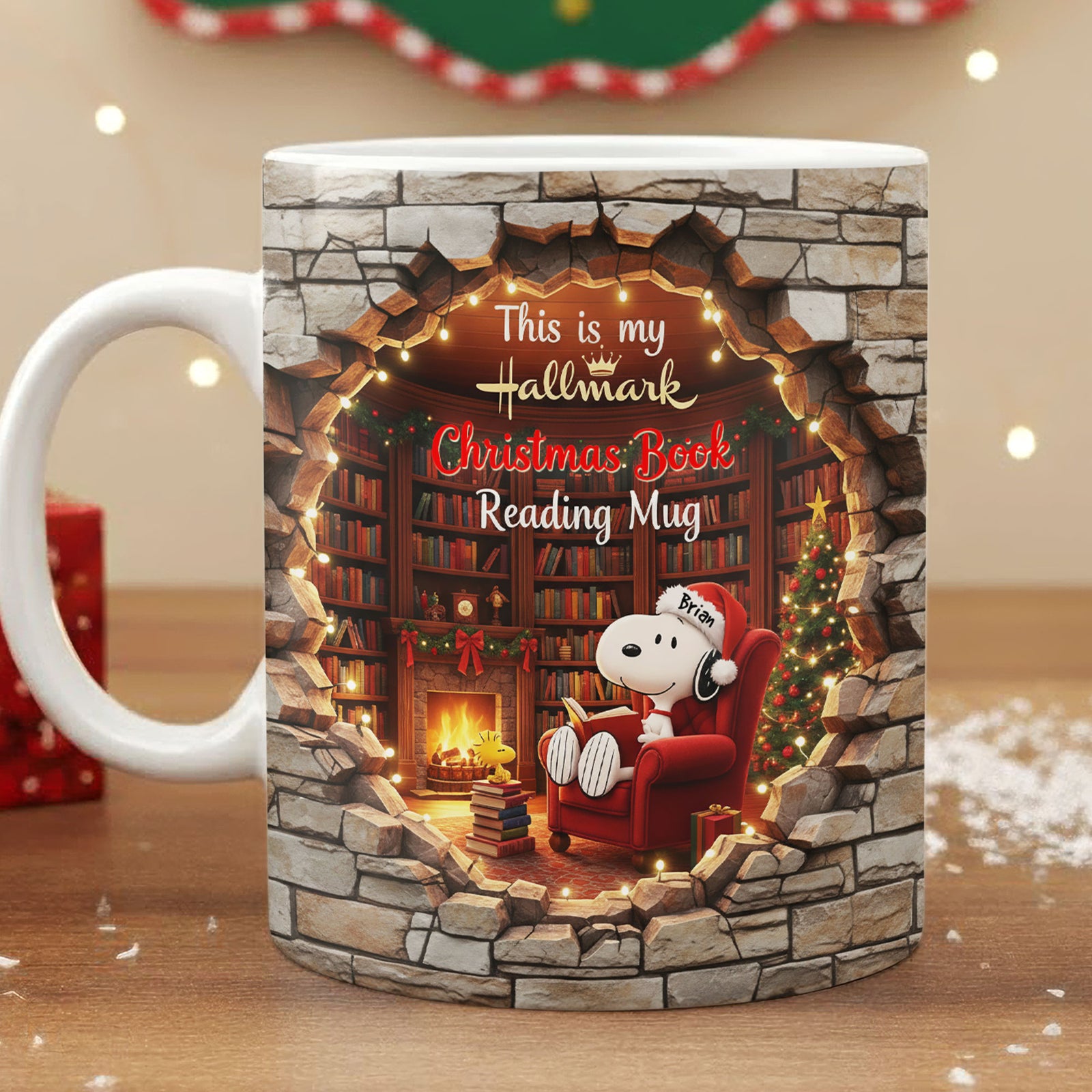 Christmas Reading Coffee Mug - Personalized Gifts For Book Lovers 01kiti111025