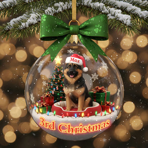 Personalized Gifts For Dog Lovers, Dog Custom Photo Acrylic Christmas Ornament 01hyti041125