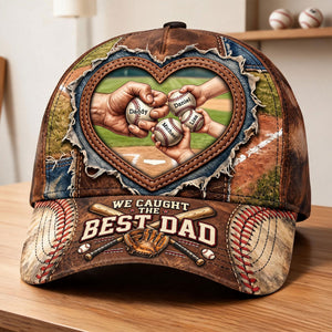 Best Catch Baseball Dad Cap - Personalized Gift For Dads 04NATI060526