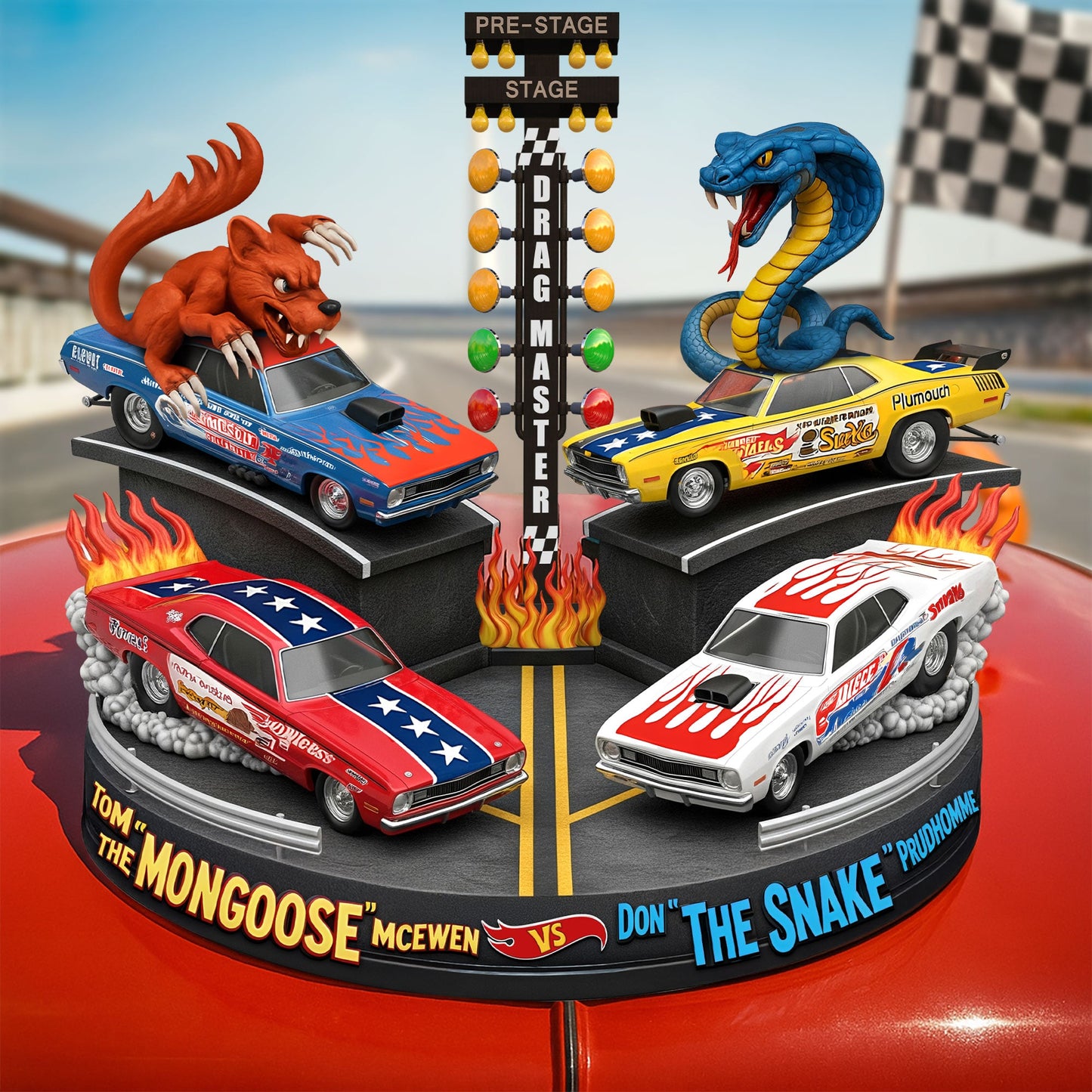 Holiday Racing Thrill Plaque – Personalized Christmas Gifts For Car Lovers 03qhti040725