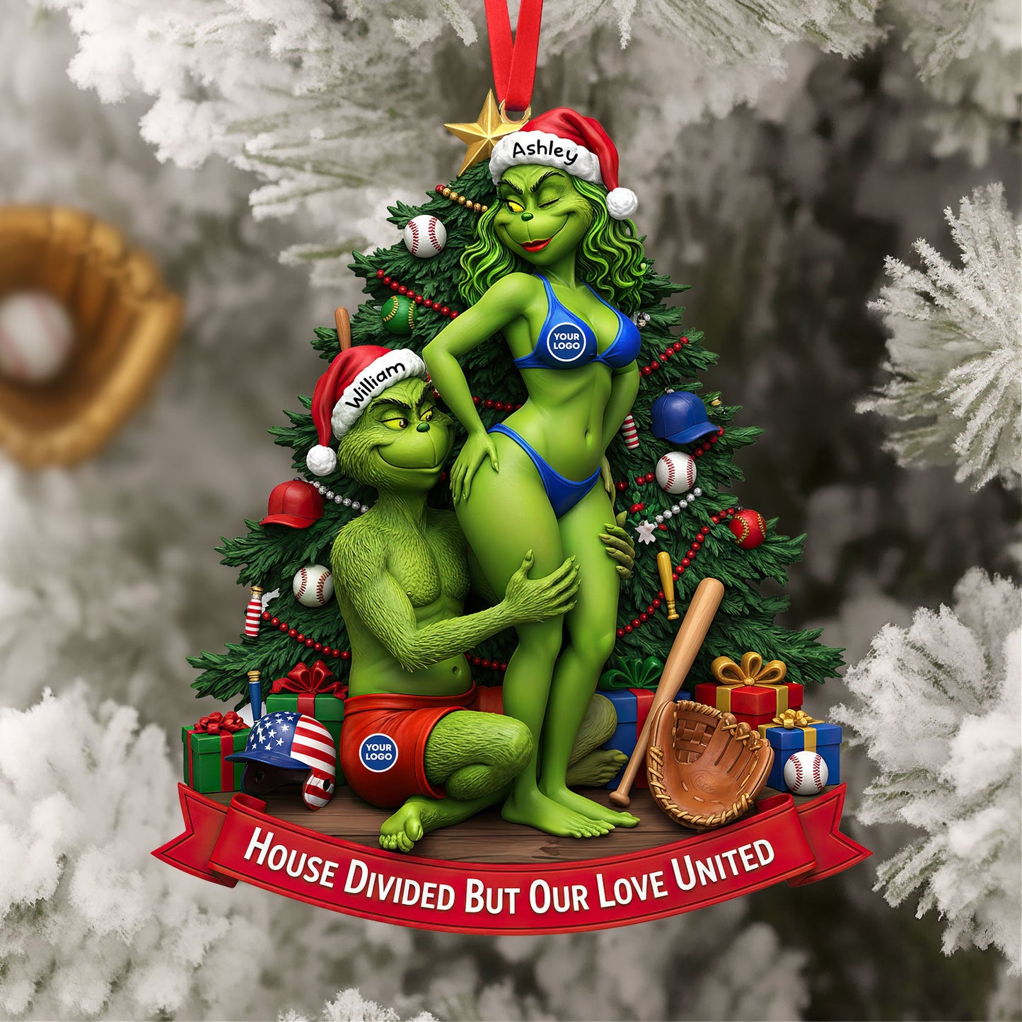 Personalized Gifts For Baseball-loving Couple Christmas Ornament 04huti290925