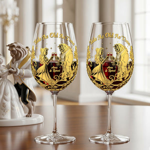 Fairytale Couple Wine Glass - Personalized Gifts For Couple 01tgti060825
