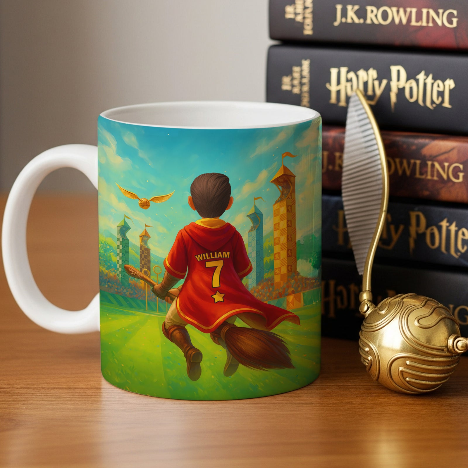 Broom-Riding Mug - Personalized Gifts For Magic Lovers 04huti160625