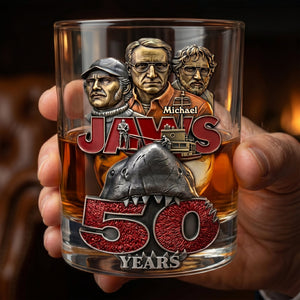 50 Years of Ocean Thrills Round Glass - Personalized Gifts 04ohti120626