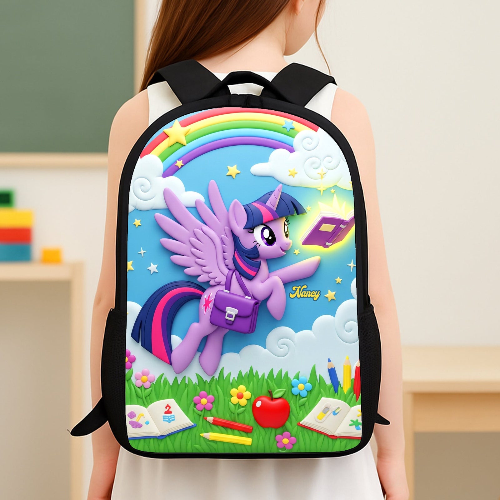 Cute Unicorn School Bag - Personalized Gifts For Kids 04pgti040825