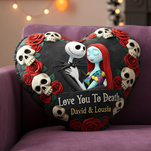Skeleton Couples Pillow - Personalized Gifts For Couples 02HUTI111125