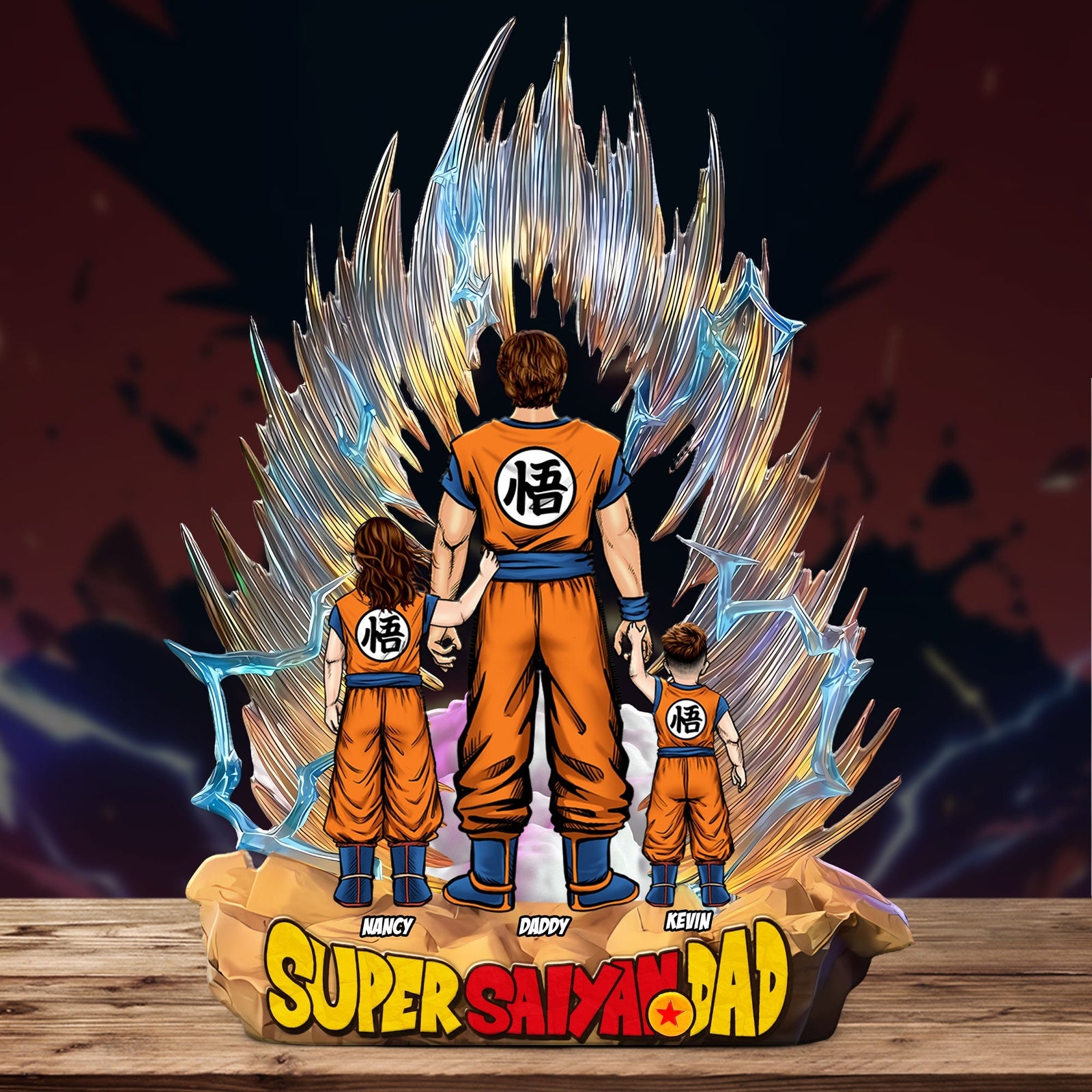 Personalized Gifts For Dad Plaque- Super Dad Father's Day-Homacus