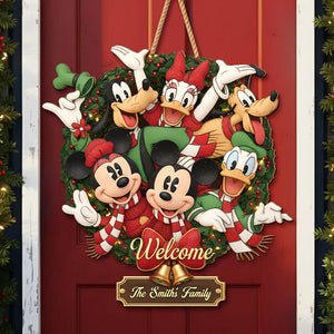 Adorable Characters Wooden Sign - Personalized Gifts For Family 06HYTI061125