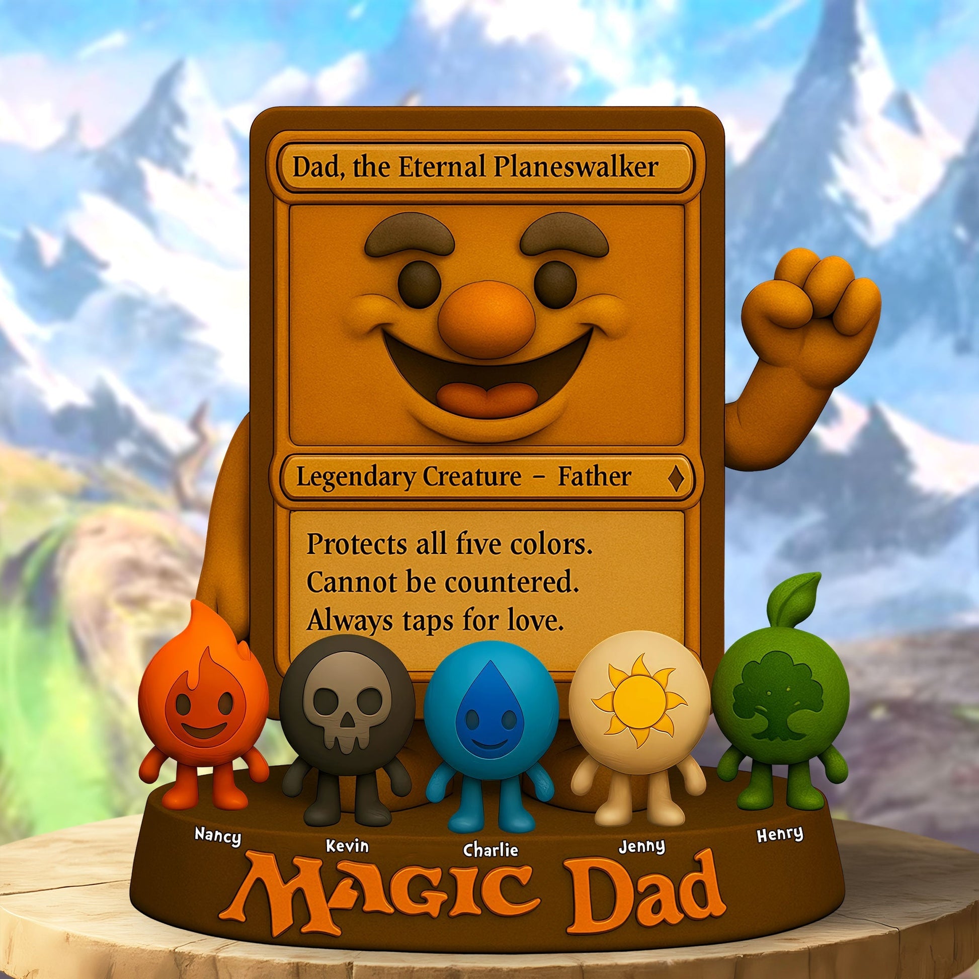 Magic Game Dad Plaque - Personalized Gifts For Dad 01nati050525-Homacus