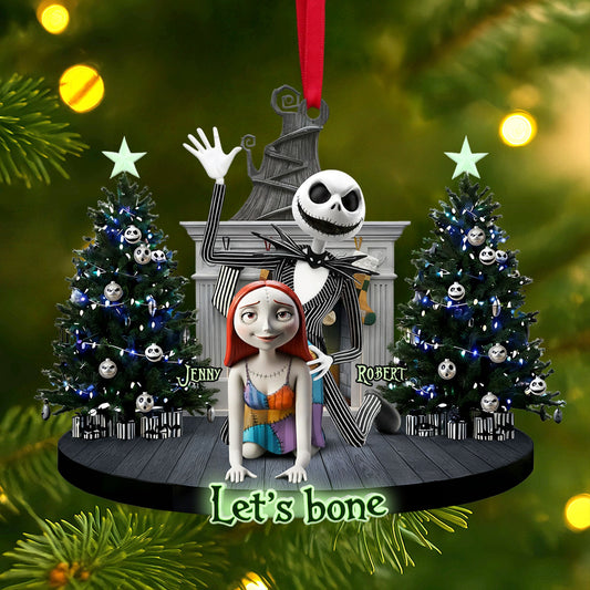 Mischievous Spooky Couple Christmas Ornament, Personalized Gifts For Couple 03qhti190925