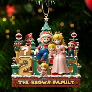 Family 2025 Ornament - Personalized Gift For Family Christmas Ornament 05PATI061125